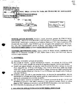 Processo nº 3733/2004 – 2ª VT de Joinville