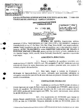 Processo nº 695/2005 – 2ª VT de Joinville