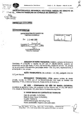 Processo nº 2046/2005 – 2ª VT de Joinville