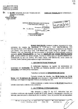 Processo nº 2833/2005 – 2ª VT de Joinville