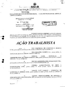 Processo nº 1599/2004 – 2ª VT de Joinville