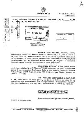Processo nº 2023/2005 – 2ª VT de Joinville