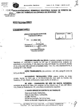 Processo nº 2045/2005 – 2ª VT de Joinville