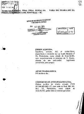 Processo nº 2818/2004 – 2ª VT de Joinville